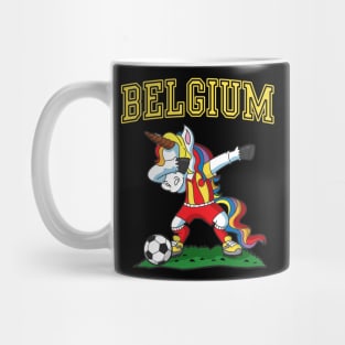 Belgium Soccer Football Unicorn Player Team Coach Mug